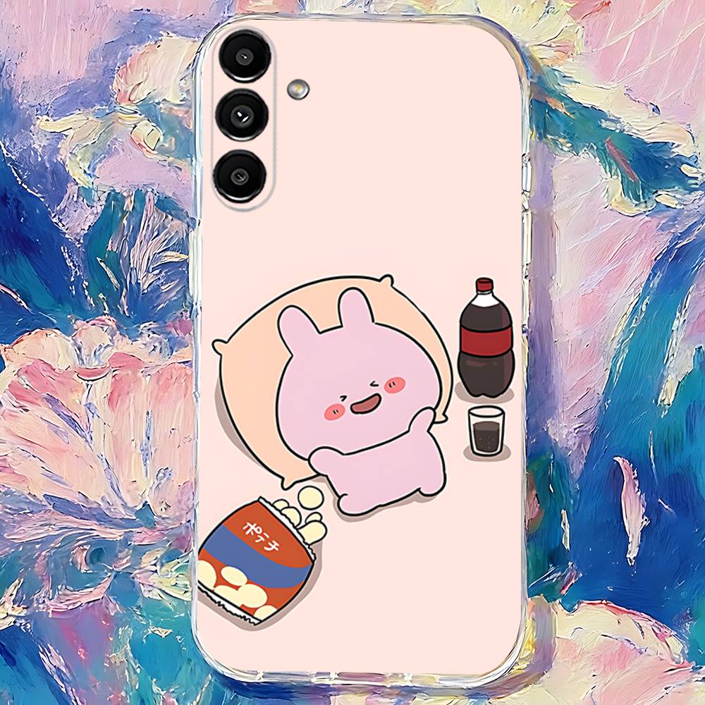 Cartoon CUTE A-Asamimichan Transparent TPU Case for  Samsung S21,S24,S30,S23,S25,S22,S20,S10,5G,FE,PIus,Lite,Ultra