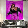 Bret Hart cool Wall Tapestry Aesthetic Wall Hanging Printed Fabric Blanket Decorative Tapestries for Bedroom Living Room Home Decor
