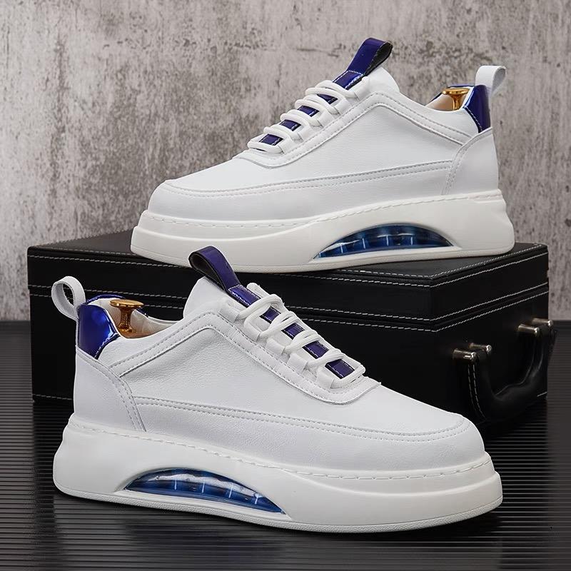 Fashion Men's Shoes White 2025 Autumn New Trend Versatile Casual Sports Shoes Men's Thick Sole Light Non-slip Breathable Shoes for Men