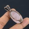 Rose Quartz Jewelry, 999 Copper Wire Wrapped Pendant Handmade Gemstone Jewelry, Gifts For Wife Brand New Pendant