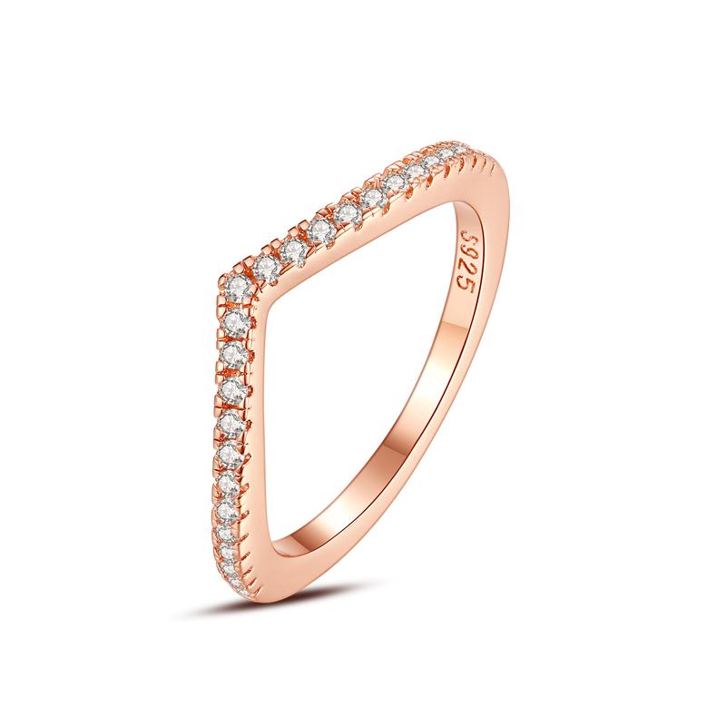 Original 925 Sterling Kupfer Ring Liebesherz Gabelmond Mond Sonne Ringe Kristall Roségold Für Frauen Hochzeitsgeschenk Luxus Zirkon