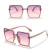 Fashion Square Sunglasses Woman Retro Vintage Gradient Sun Glasses Female Clear Lens