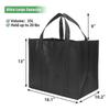 35L Reusable Grocery Bags With Long Handles, 10 Pack Foldable Reusable Shopping Bags, Grocery Bag Bulk