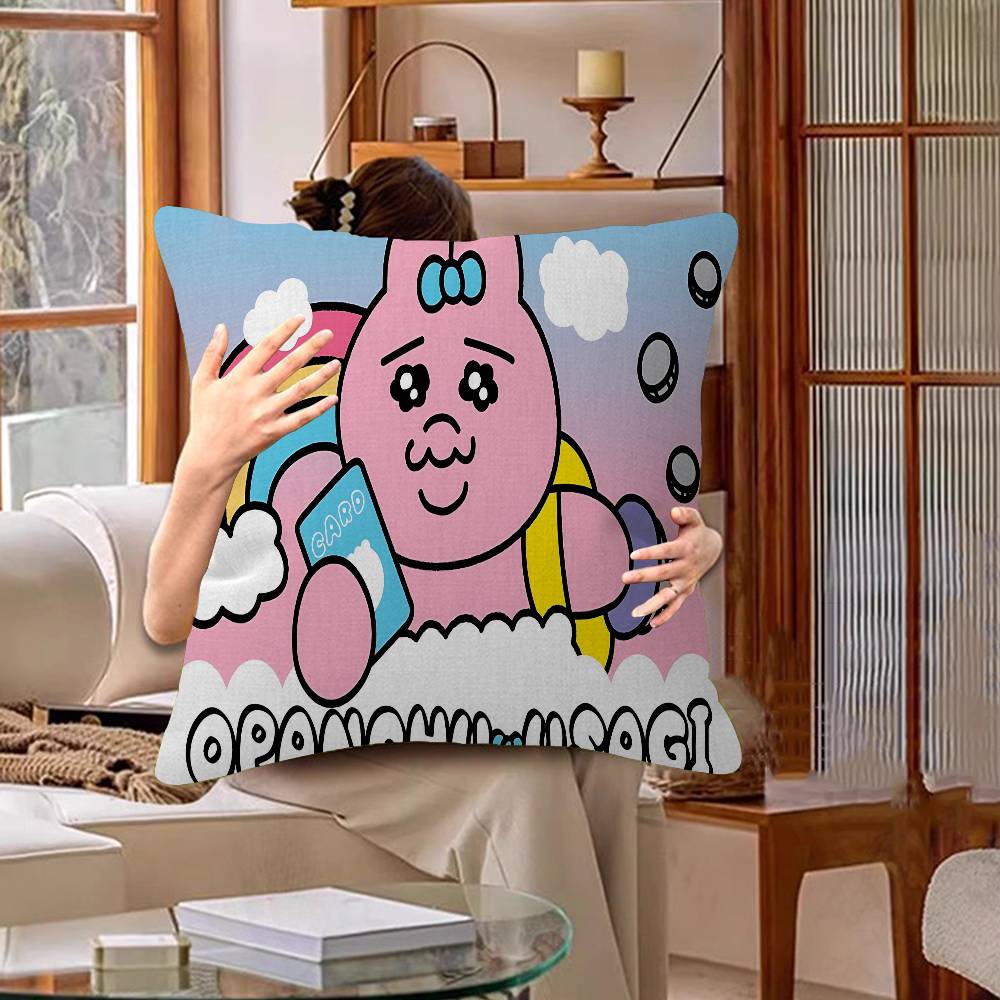 Kawaii O-OpanchuS UsagiS Cushion Cover Polyester Sofa Cushions Decorative Throw Pillows Home Decoration Pillowcover