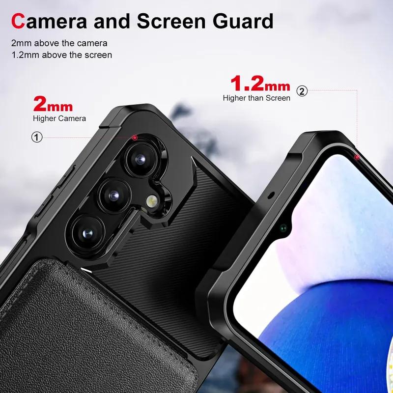 For Samsung Galaxy S25 S24 S23 S22 S21 Ultra Plus FE A56 A36 A26 A55 A35 A54 A34 Wallet Case with Card Holder Slot Phone Cover
