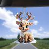 2D Flat Christmas Tree Acrylic Ornament with Hanging Rope Holiday Gift for Car Rearview Mirror Home Decor Hanging Pendant