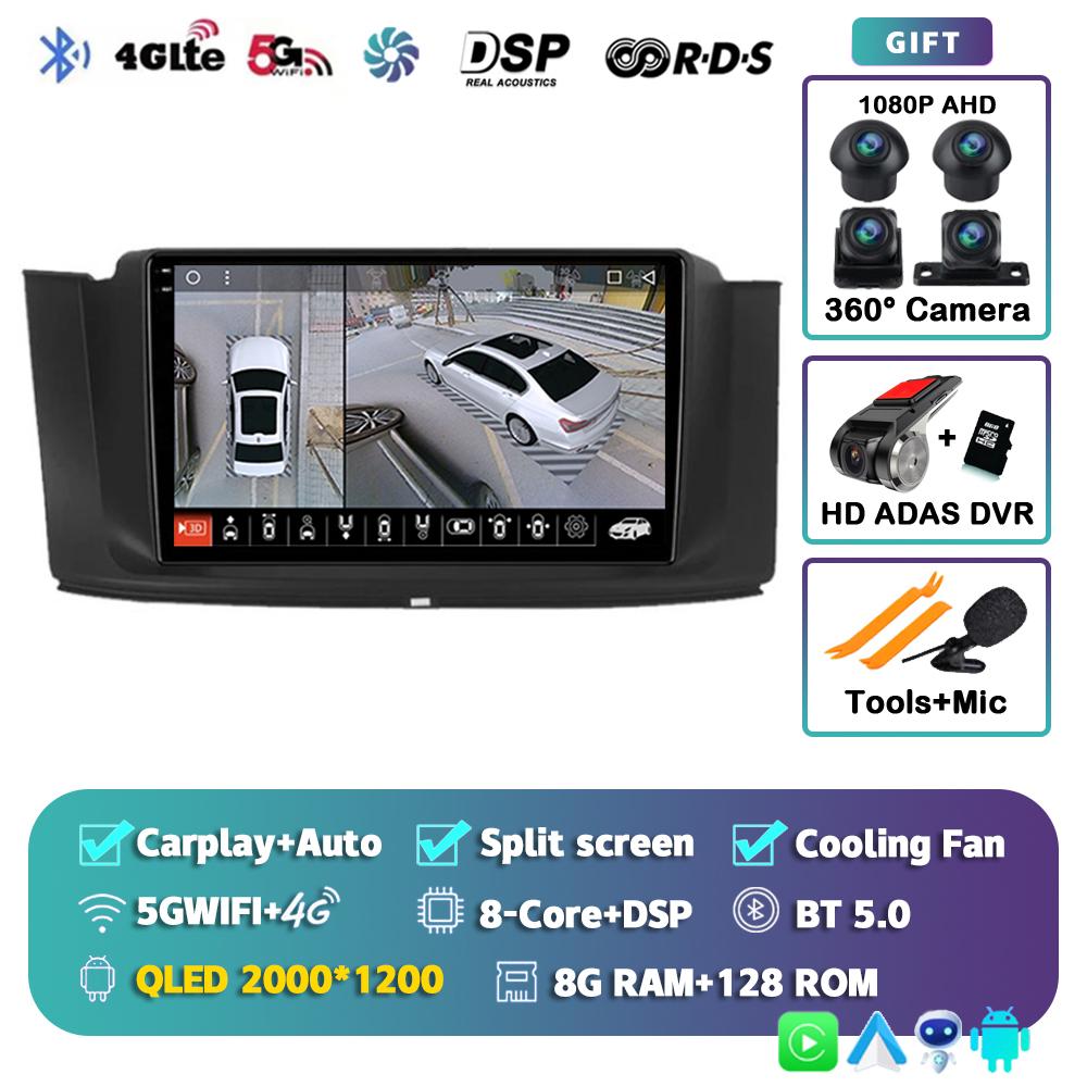 Android 14 Carplay Car Radio For Geely Emgrand GT GC9 Borui 2015 2016 DSP Navigation Multimedia Video Player Stereo 2din DVD 4G