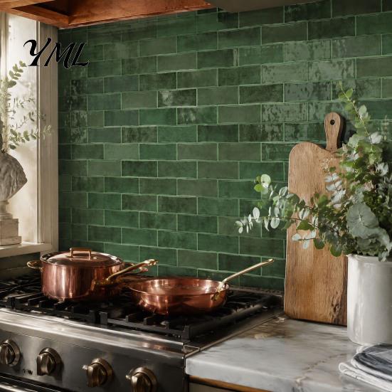 Moisture Proof Wall Panels 8PCS Faux Brick Stickers, Waterproof Adhesive Mosaic Decals, Moisture-proof Easy To Clean Backsplash Tiles Peel And
