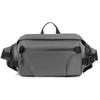 New men's fanny pack, functional breast bag, simple and fashionable shoulder bag, sports fanny pack, large-capacity satchel bag, men's models