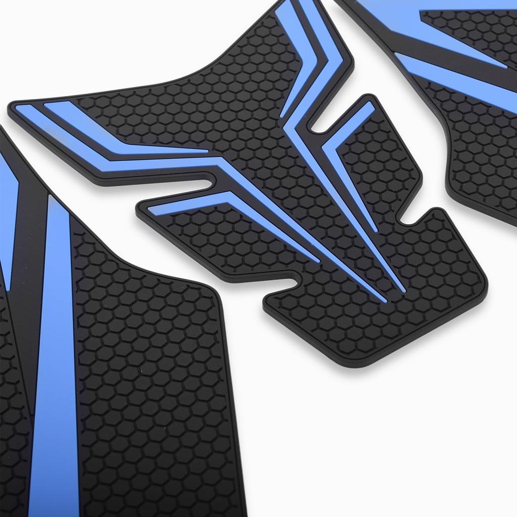 LEDISHUN Traction Pad Street Bike Kit for Suzuki GSX-8S (2023~) and GSX-8R (2024~) 8BL-EM1AA Tank Pads (Blue, Left, Middle, Right, Bottom, Set of 5)
