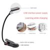 Luz de leitura recarregável de 7 LEDs com luz diurna branca quente e fria de 3 níveis, flexível, fácil de prender, lâmpada de leitura noturna na cama