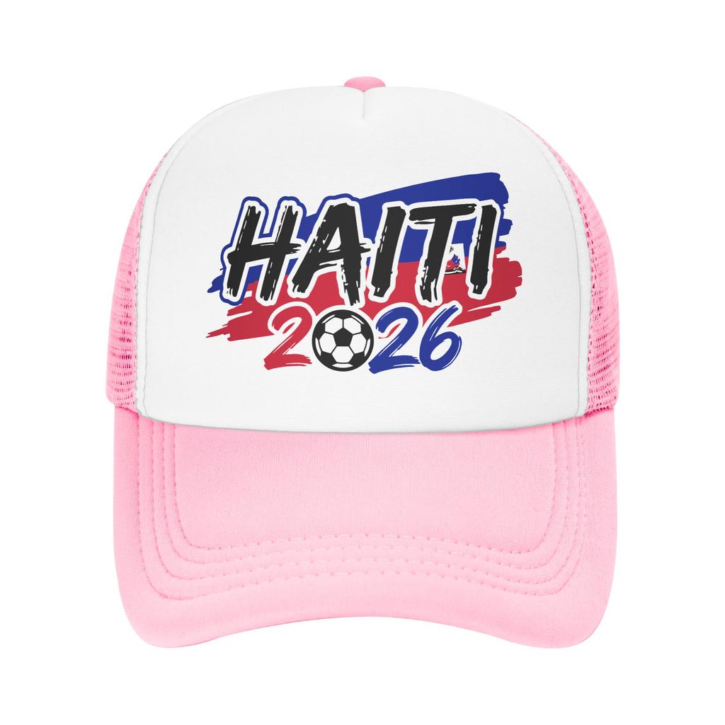 Haiti Football Match Mesh Baseball Caps Unisex Women Sport Trucker Worker Cap Dad Hat Adjustable Summer Trucker Caps