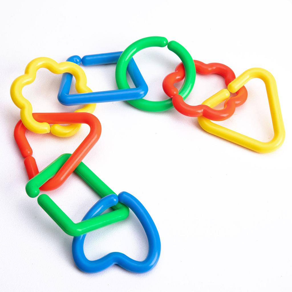 20pcs Link Clip Plastic Hooks Interchangeable Link for Classroom Playroom Children Learning Toy Parrots Bird Toy