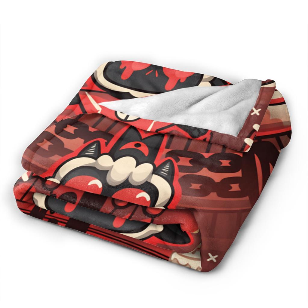 Cult of the Lamb Warm Soft Blankets Picnic Plush Throw Blanket Fashion Home Decor Flannel Bedspread Sofa Bed Cover