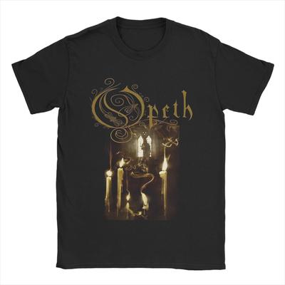 Pánská trička Opeths Death Metal   Úžasná bavlněná trička Krátký rukáv  Tričko Kulatý výstřih Oblečení Plus Size