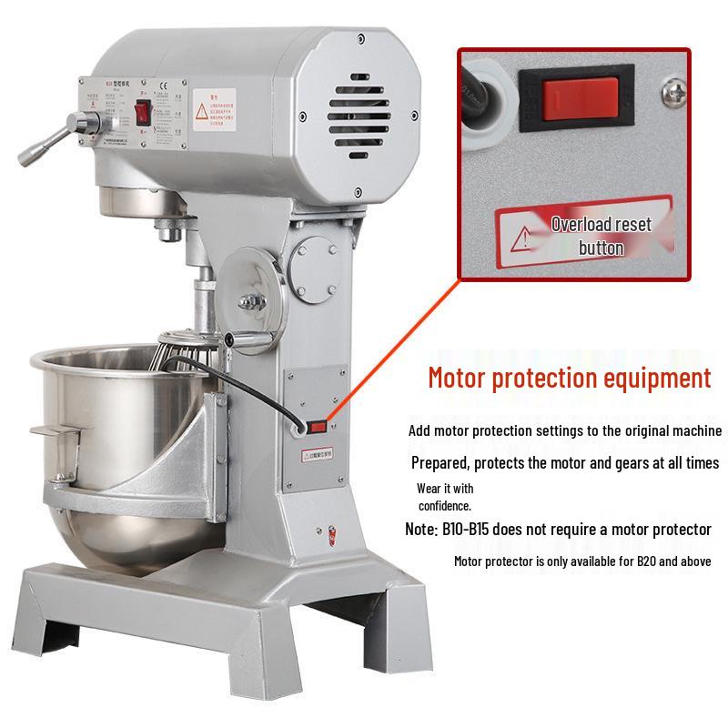 Commercial B15B20 Multifunctional Mixer: Powerful Dough Kneader, Egg Beater & Milk Cream Machine