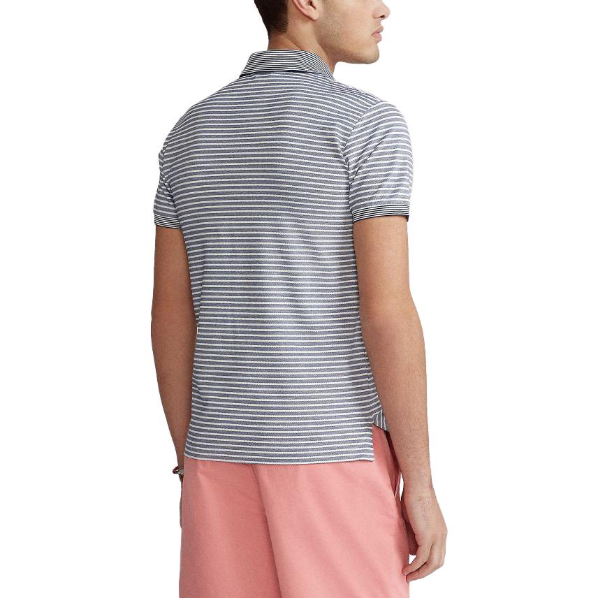 Polo Ralph Lauren SS23 Color Block Striped Logo Embroidered Short Sleeve Polo Shirt Men polo shirts Multicolor MNPOKNI1N821154-400