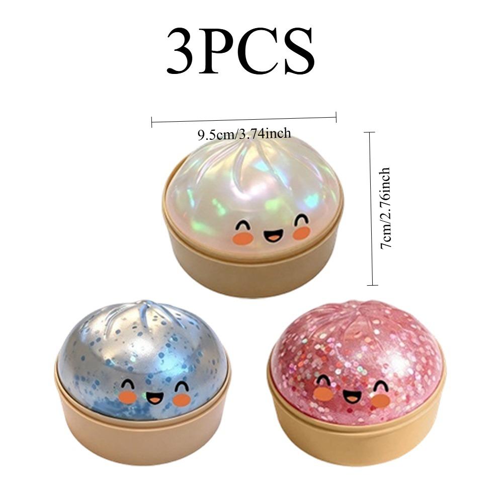 Soft Dumpling Squishy Toy Slow Rising Mochi Squeeze Stress Relief Sensory Toy For Adults