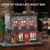 Non-Toxic 2368Pcs Vintage Pub Building Blocks Creative Scarlet Tavern Model Bricks Desktop Decoration Diy Toys For Kids Holiday Gifts