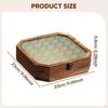 Elegant And Sturdy Wooden Jewelry Storage Box with Lid, Ideal for Earrings, Medals, Bracelets,