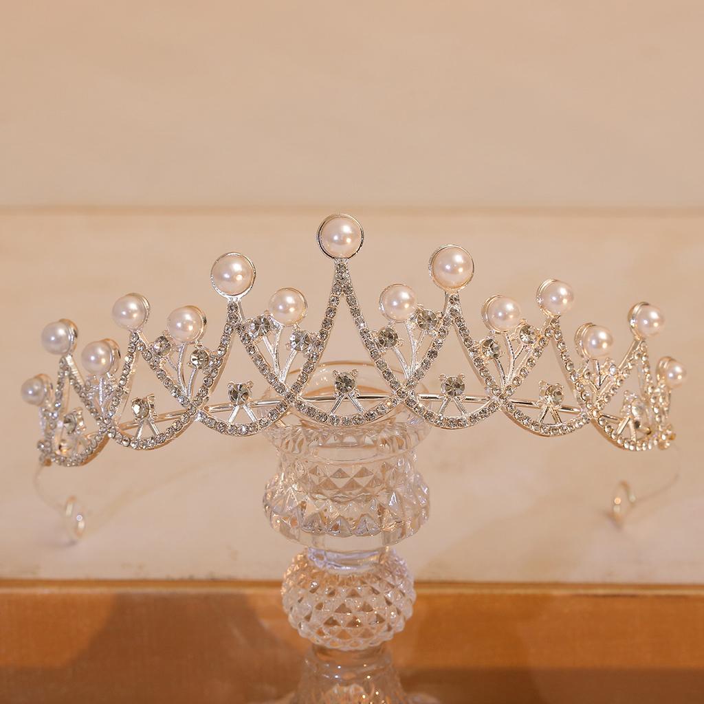 Crown Tiara Bride  Rhinestone Crown  Wedding Dress  Adult Ceremony Birthday  Princess Hair Accessories  Children