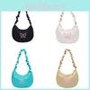 Fashionable Mid-sized Embroidered Pu Crescent Bag For Women In Various Colors