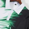Neues Sommer Herren Freizeit Revers Kurzarm Poloshirt 3D Digitaldruck Mode Locker T-Shirt Tops