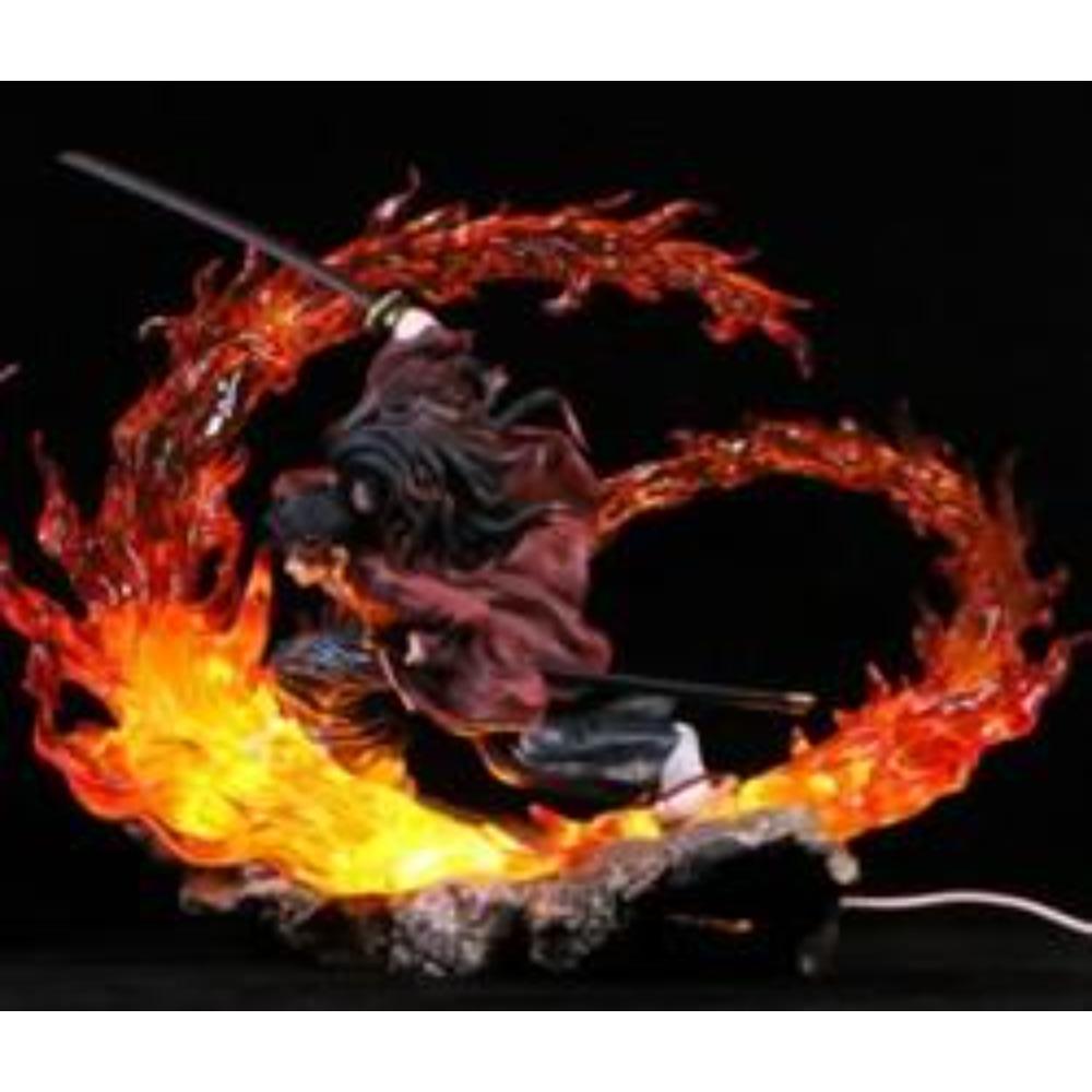 Demon Slayer Figurine 21CM Anime Figures Battle Form Kokushibou Plus Tsugikuni Yoriichi PVC Fabric great for daily use