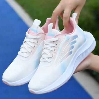 Mode Sommer Mesh Atmungsaktivität Sneaker für Damen Leichtgewicht Anti-Rutsch Plateau Wanderschuhe Tennis Sportschuh Laufschuh Mujer