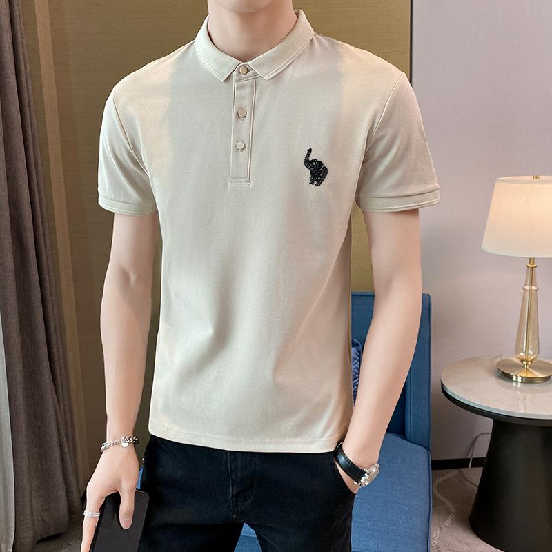 Short Sleeve Korean Thin Solid Color Men 'S Casual Summer Polo Shirt
