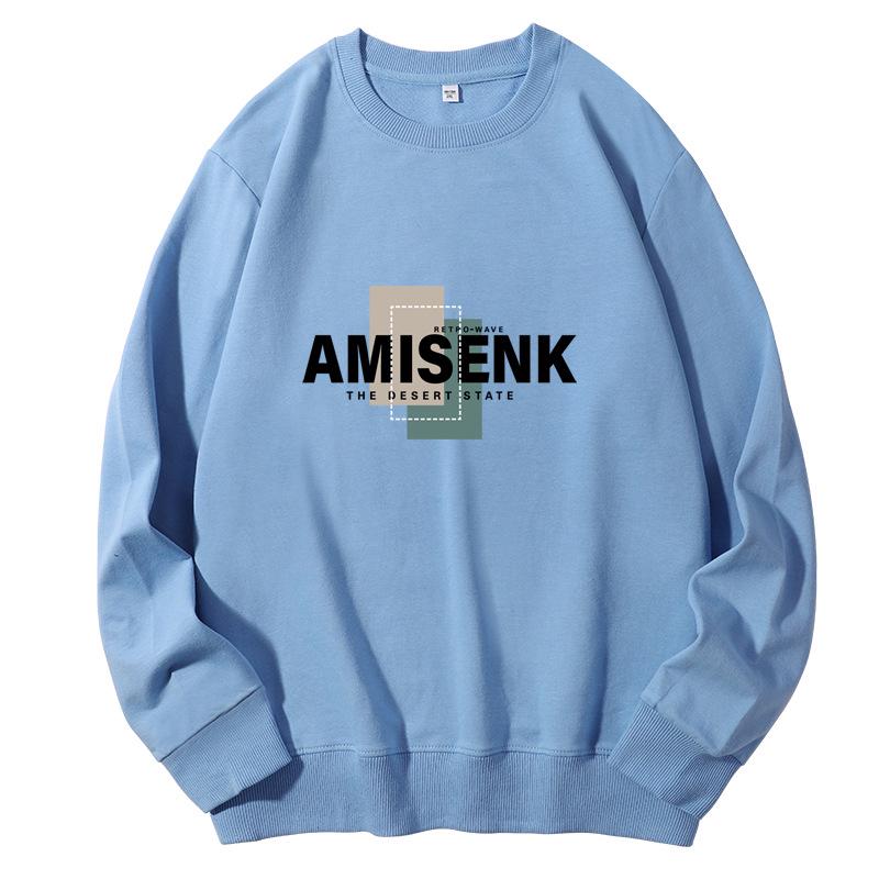 Men's Fleece-Lined Youth Pullover - Loose Fit Autumn/Winter Casual Top