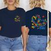 Autism Awareness T-shirts Women Neurodiversity Tee Shirts Autism Mama Teacher T-shirts ADHD Clothes Fashion Casual Clothing