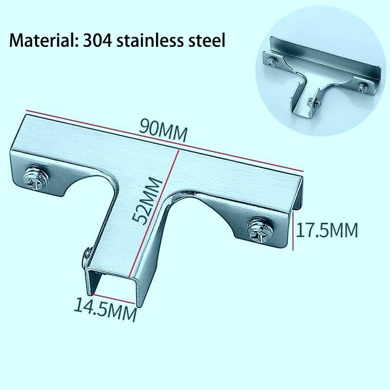 Glasklemmenbeschläge aus Edelstahl 304, rechtwinklige LT-Beschläge, Hardware-Befestigung