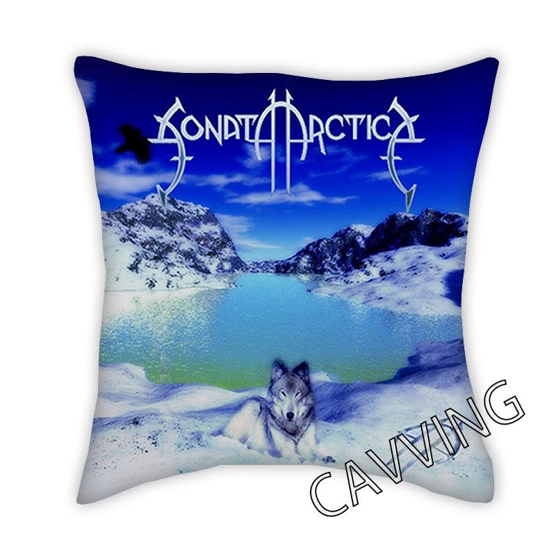 

Sonata Arctica Rock 3D Print Полиэстер Декоративные наволочки Бросок Чехол для подушки Квадратные наволочки на молнии Подарочные наволочки
