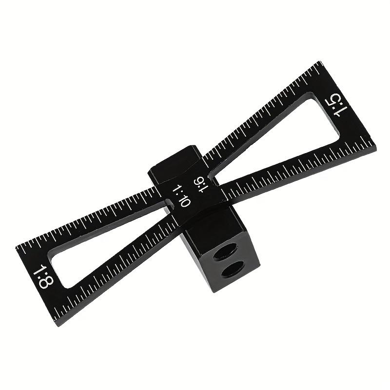 

1:5-1:6 1:8-1:10 алюминиевых маркеров для ласточкина хвоста, шаблон для точной разметки ласточкина хвоста, шаблон для деревообработки чёрный