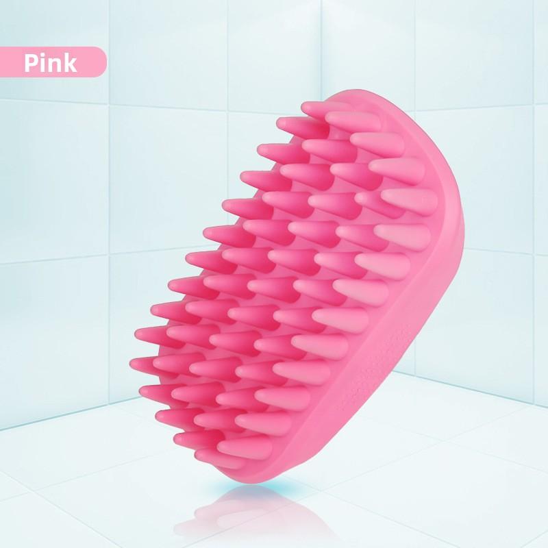 

Pet Bath Brush, Soft Dog Massage Brush, Hair Removal, Cleaning and Grooming Comb розовый