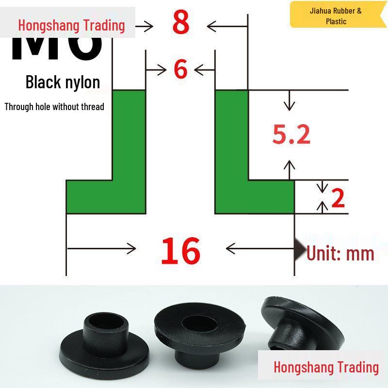 Step T-Shaped Nylon Insulating Bushing Washer, M3-M35 Thread Protection Spacer