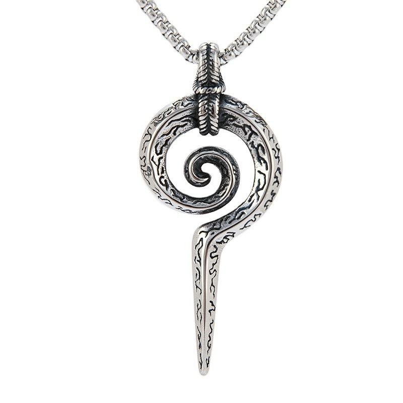 Clown Smiley Face Pendant Retro Men'S Necklace