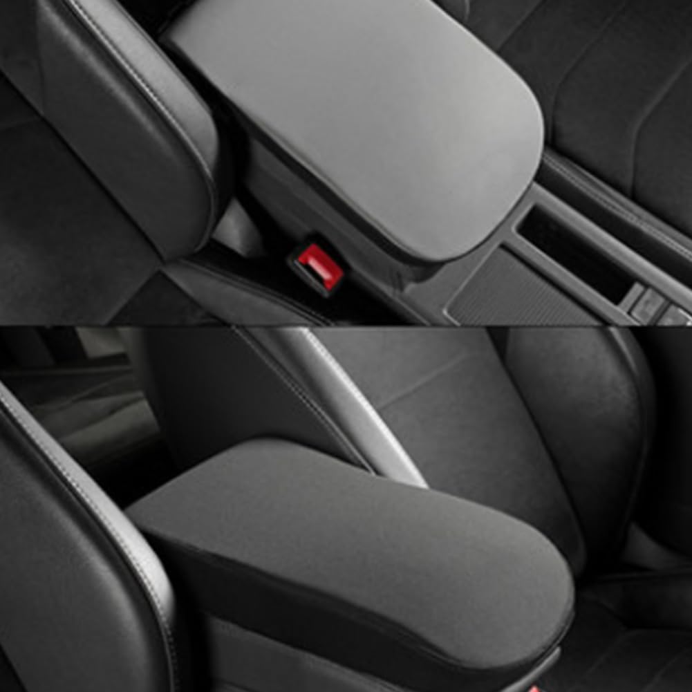 Raksonic Car Armrest Center Console Handrest Memory Foam Reduces Easy Suitable for Driver and Passenger Gray Box, Pad, Cushion, Cushion, Fatigue,