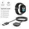 USB Charging Cable For Fitbit Versa 4 / 3 Smart Watch Replacement Charger Adapter For Fitbit Sense 2 Accessories