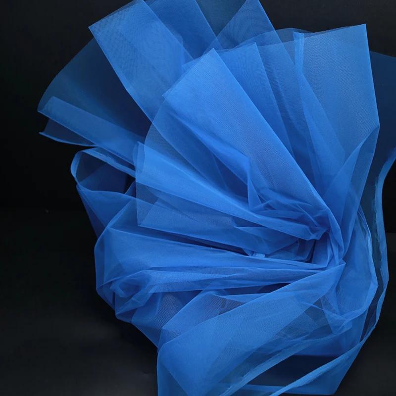 100x160cm Hard Tulle Mesh Fabric for DIY Wedding Dress Skirt Yarn Cloth Decoration Fabric by Per Meter Polyester Stiff Mesh