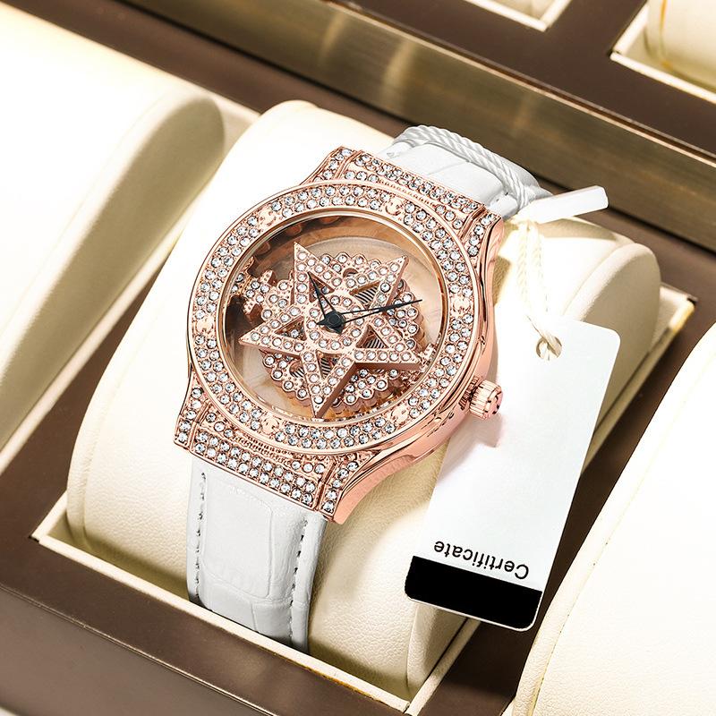 POEDAGAR New TOP Brand Luxury Women's Watch With Box Pentagram Women's Quartz Watches