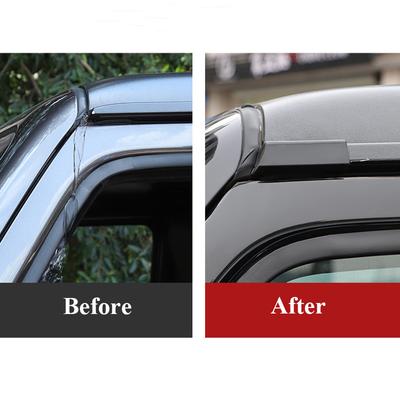 For Jeep Wrangler JT 2020 +/ JL 2018-2024 Accessories Car Roof Rain Gutter Extensions Rainwater Diversion Channel 2PCS