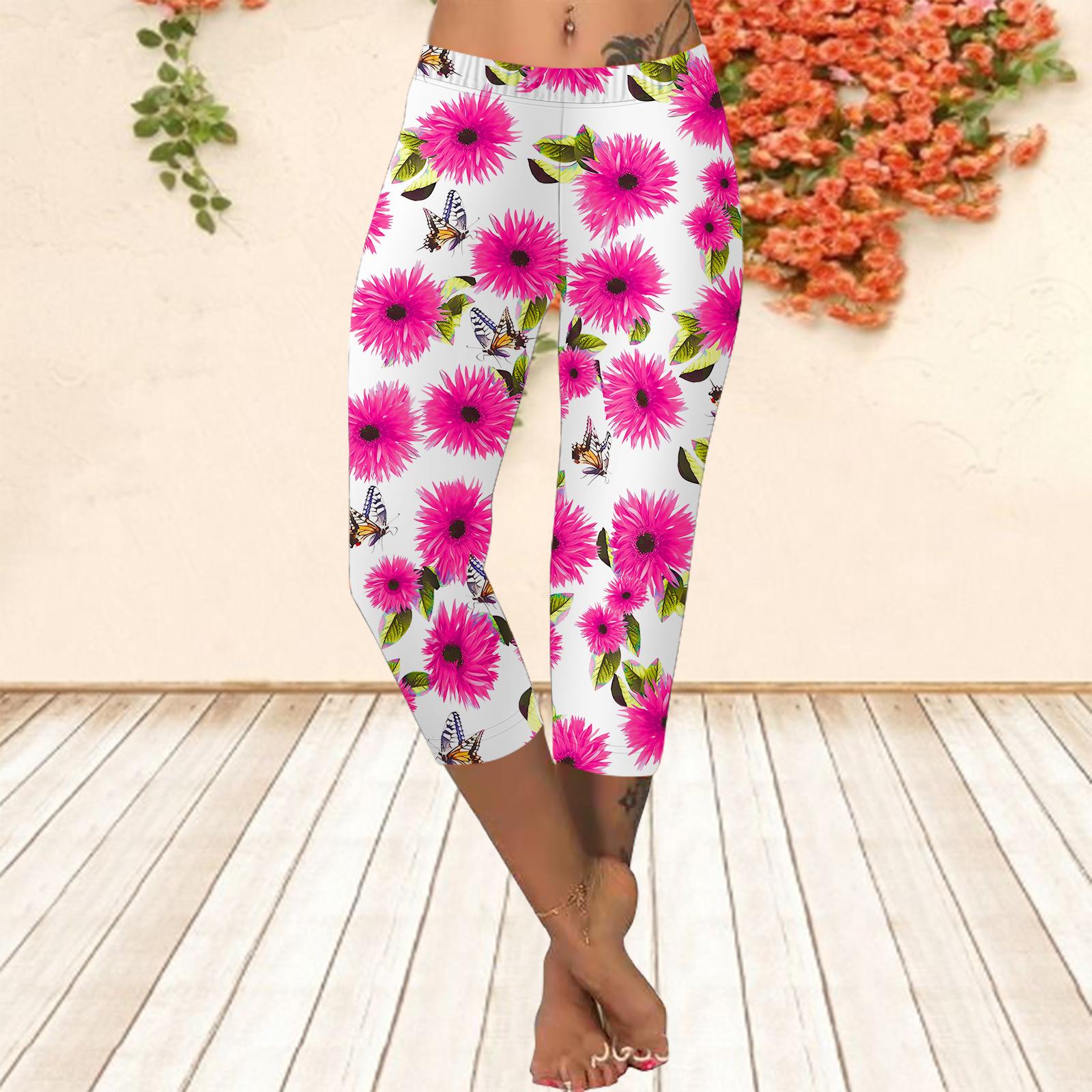 

Длинные брюки, летние короткие леггинсы, короткие узкие брюки, леггинсы больших размеров. Женские облегающие синие брюки с 3D цветочным принтом 8XL розовый