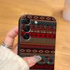 Retro Ethnic Totem Pattern Black Soft Phone Cover Case for Samsung Galaxy S21 FE S25 Edge S23 Ultra S24 Plus S20