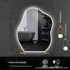 Irregular Shape LED Vanity Mirror: Wall-Mounted, Luminous, Smart Cloud Bedroom Makeup Mirror with Lights