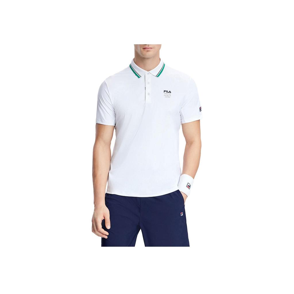 New FILA Polo Shirt Men's Jade White A11M333105FWT