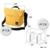 HAKUBA Chululu Camera Renew Flap Shoulder Bag Mustard A sustainable bag made from recycled with a casual design perfect for everyday Bag, M,