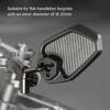 360 Degree Adjustable Rotatable Handlebar Mounted Mirror Handlebar Bicycles Mirror, Bicycles Cycling Rear View Mirrors