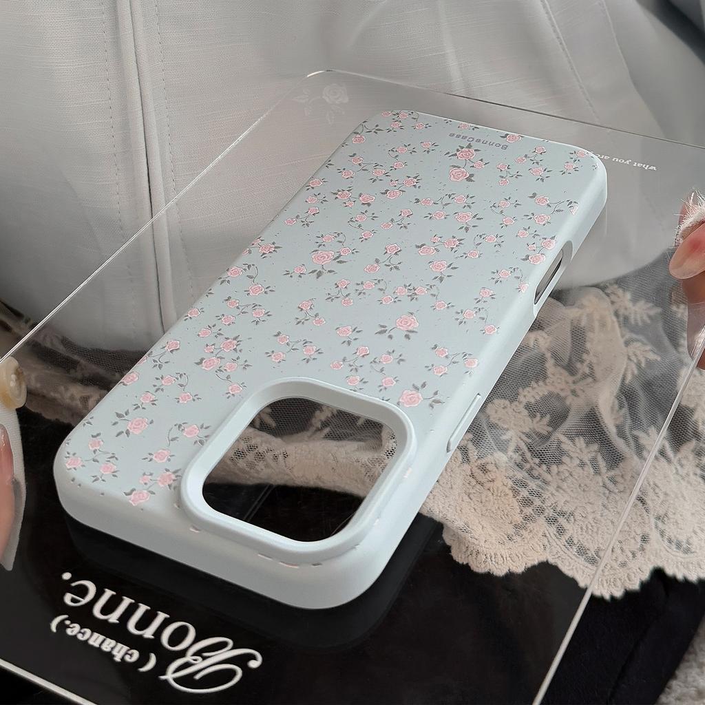 Blue Rose Is Suitable for IPhone 16 Phone Case 17promax Fresh and Light IPhone 14 Early Spring 13 Silicone 11